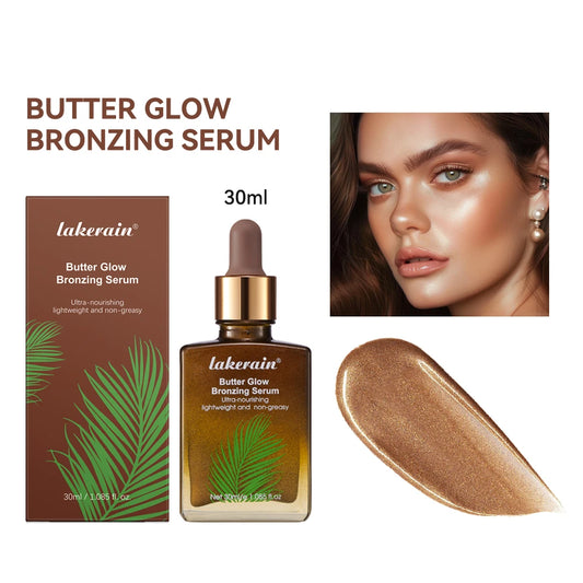 Butter Glow Bronzing Serum Innovative Nourishing Skincare Bronzing Drops for Radiant Natural Sunkissed Complexion Sunkissed Glow