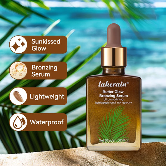 Butter Glow Bronzing Serum Innovative Nourishing Skincare Bronzing Drops for Radiant Natural Sunkissed Complexion Sunkissed Glow